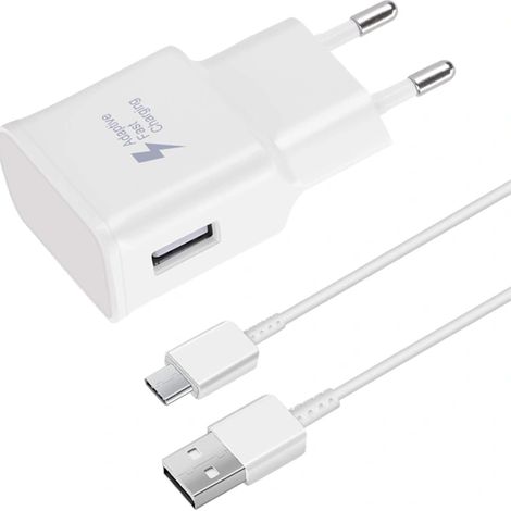 Câble de charge rapide de 1,5 m compatible avec Samsung Galaxy S22, S21, S20, S8, S10, S9 Plus, Note 7, 8, 9, 10, A53, LG et HTC.