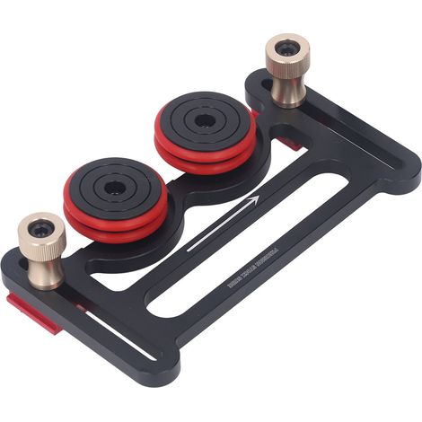 Table à roulettes double pour scie à table, guide d'alimentation avec patins coulissants, rouleau de bois, 2 pièces (1/5)