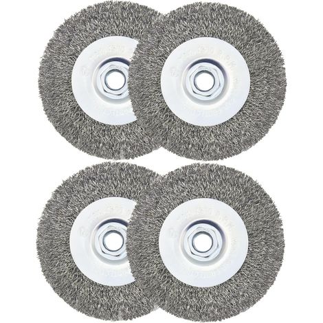 Tuerca plana para correa con orificio de 4 pulgadas, alambre de acero al carbono de 5/8-11, adecuada para pulir en una fresadora de mesa, paquete de 4 (1/5)