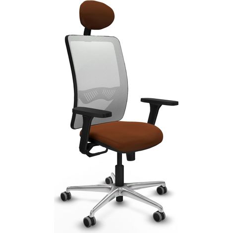 Chaise de bureau piqueras y crespo Zulema blanc simili cuir (1/2)