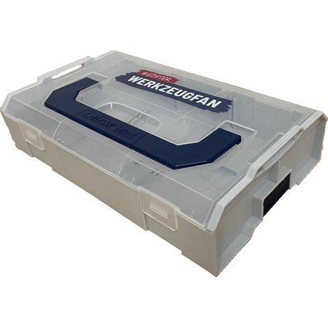 Echter Werkzeugfan Systemkoffer L-Boxx mini grau mit transparentem Deckel (1/2)