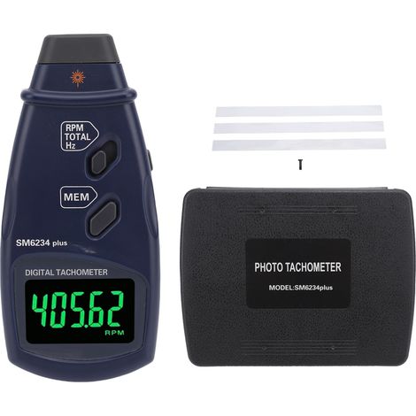 Tachymètre numérique 2 en 1, compteur de vitesse, testeur de rotation LCD pour petit moteur (1/5)