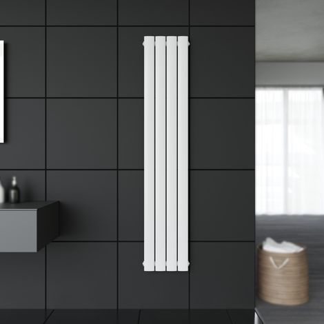 Badheizkörper Design Flach Heizkörper 1600x308mm Weiß Paneelheizkörper Vertikal Mittelanschluss Einlagig (1/5)