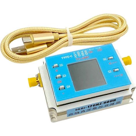 Digitales programmierbares Dämpfungsmodul (9 kHz–12 GHz), 60-dB-TFT-Display mit SMA-Buchse (1/5)