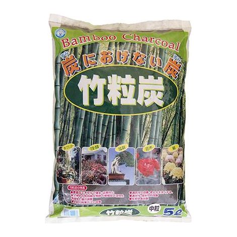 Carbone di bambù 5/8 mm (5 lt), sterilizzante naturale radicale per piante di bonsai (1/2)
