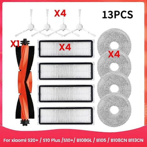Filtre pour aspirateur brosse pour aspirateur Filtre de brosse pour aspirateur filtre de Robot Aspirateur S20+ / S10 Plus /S10+/ B108GL / B105 B108CN B113CN Main Side Brosse HEPA Filtre P (1/5)