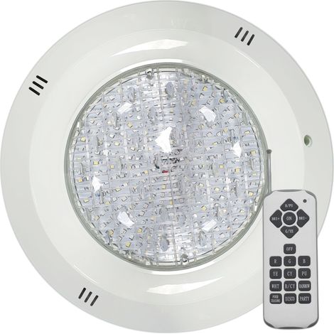 Foco LED piscina superficie Warmpool 35W 12V RGB 29cm con mando