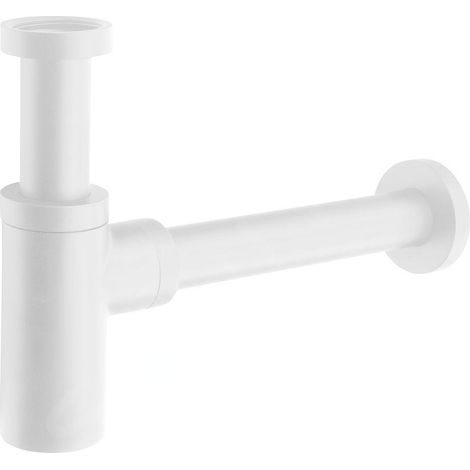 Sapho - Siphon 1 1/4, bonde 32 mm, rond, blanc mat SI514 (1/2)