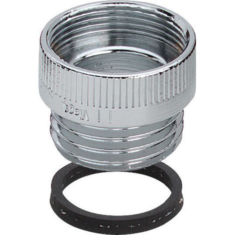 Viega Strahlregler Adapter Übergangsstück 448332 M22 / M24, für Neoperl Luftsprudler, verchromt, rund (1/2)