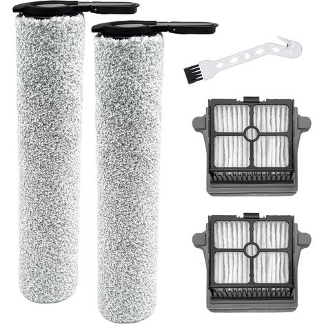 CYRILL Kit Accessori per Aspirapolvere a Vapore Tineco Floor One S7, 2 Rulli Spazzole + 2 Filtri Hepa + 1 Spazzola per la Pulizia (1/5)