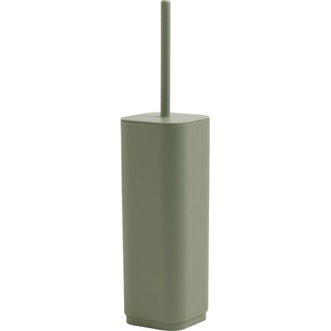 GEDY  Scopino WC Seventy Ekoplà, Scopettino Bagno Realizzato con Materiale Riciclato, Colore Verde Salvia, 9x9x38,8cm, Made in Italy (1/4)