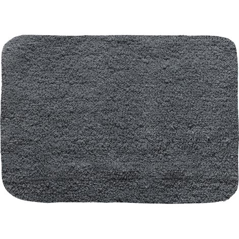 Spirella Badeteppich Grau Mittel 50 x 70 cm Baumwolle
