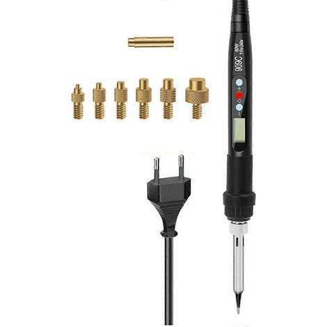 Fer à souder 80 W avec écran LCDpointe de soudage à température réglableprise européenne. (1/5)