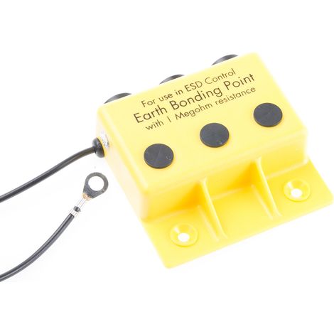 Boîtier de mise à la terre, 3 douilles 4mm ( Prix pour 1 ) (1/2)