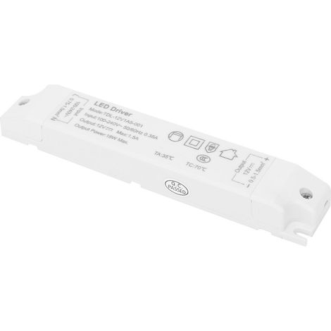 Alimentation LED Driver 12V 1A Transformateur Adaptateur Contrôleur PVC TDL-12V1A5-001 Commutateur AC100V-240V (1/5)