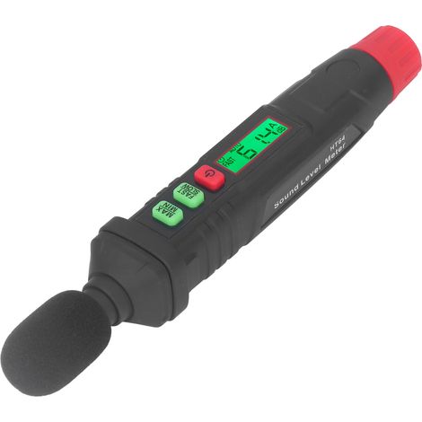 Sonomètre portable mini HT64, détection du bruit en décibels (30 dB à 130 dB), avec écran rétroéclairé (1/5)