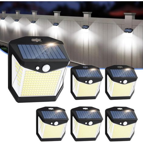 Lampada da esterno a energia solare con sensore di movimento, 248 LED, lampada solare, impermeabile IP65, illuminazione a 270°, sicura, senza fili, applique da giardino (1/5)