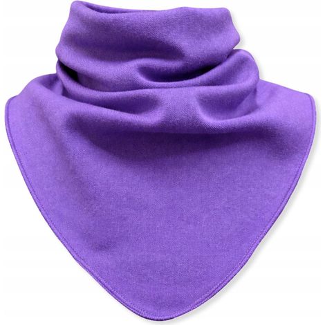 Sciarpa a collo alto per bambini, 100% cotone, 6-12 mesi, primavera/autunno, colore viola. (1/5)