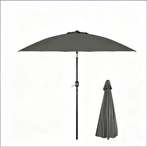 CAIziParasol de piscine avec inclinaison réglable, grand parasol de terrasse, parasol de jardin (sans base, parasol seul) (1/5)