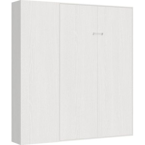 Letto 1 Piazza e Mezzo a Scomparsa Salvaspazio Kentaro H210 cm Bianco (1/5)