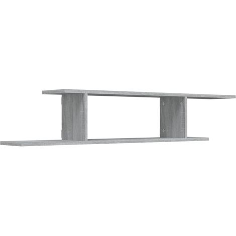 Meuble TV - Étagère TV murale Sonoma gris 125x18x23 cm Bois d'ingénierie fr2472 - Maison La Vie