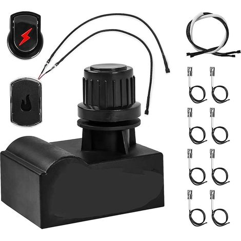 Bouton d'allumage électronique, pièces de rechange pour barbecues à gaz, kit d'allumage, générateur d'étincelles avec fils d'allumage, pour barbecue extérieur (1/3)