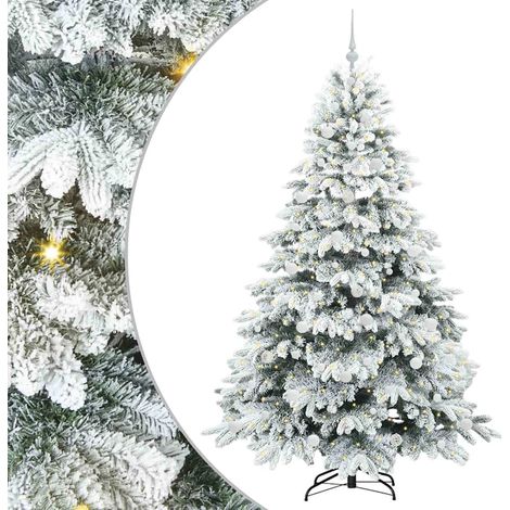 vidaXL Sapin de Noël artificiel avec 300 LED Vert 210 cm PE et PVC