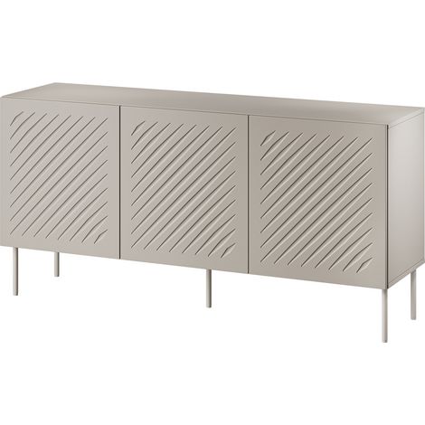 Aparador Tolfelo 100, Beige, 75x151cm, Número de puertas: 040cm, MDF, Aglomerado laminado