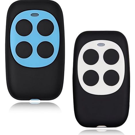 Mando a distancia universal para puertas de 433 MHz，juego de 2，4 botones，alcance de 10 m，mando a distancia inalámbrico clonado (1/5)
