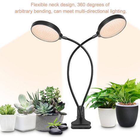 Decdeal 30W LED plante poussent la lumière à spectre complet croissance lampe de serre intérieure succulente remplissage en pot pour les plantes
