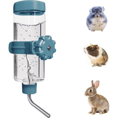 Hamster Water Bottle 500 ml for Small Pets No Water Leaking for Rabbits, Chinchillas, Hedgehogs, Squirrels, Guinea Pigs, Ferrets (1/5)