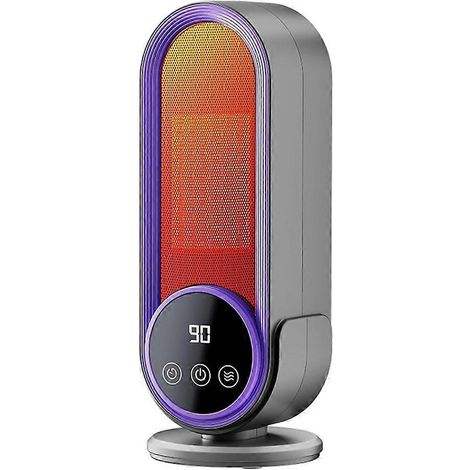Chauffage d'appoint d'intérieur écoénergétique 1200 W PTC à chauffage rapide grâce à la technologie céramique et au thermostat réglable. Prise européenne. (1/5)