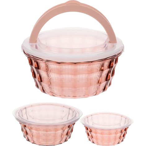3 Pièces Boîte De Conservation Pour Salade Et Légumes Boîte De Rangement Hermétique Pour Snacks Et Fruits Lot De Cuisine Pratiques