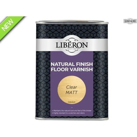 Liberon Natural Finish Floor Varnish Clear Matt 1L