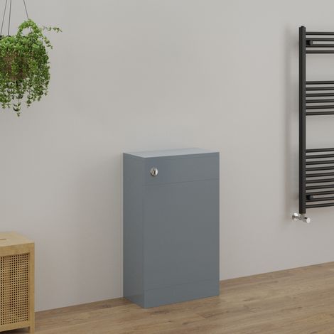 Bathroom Furniture 500mm BTW WC Toilet Unit Gloss Grey (1/3)