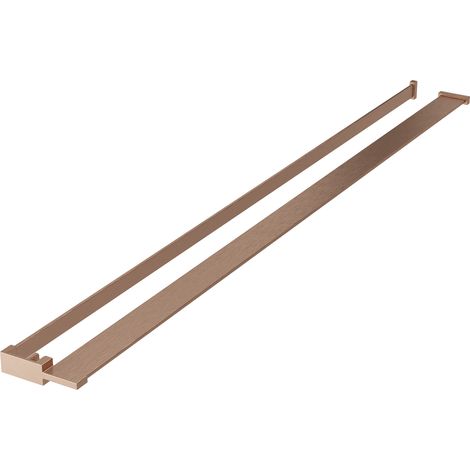 Mexen estante para mampara de ducha con barra para toallas, cobre cepillado - 800-02-65 (1/4)