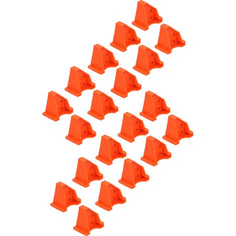 Lot de 20 entretoises de sol triangulaires compatibles ABS et stratifié - Outils industriels