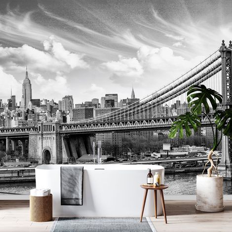 Papier peint panoramique - Pont de Brooklyn - 130 cm x 86 cm (1/4)