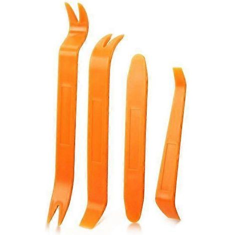 Lot de 4 outils de démontage de panneaux de carrosserie - Orange (1/5)