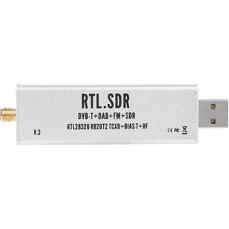 RTL-SDR-Funkkommunikationssystem mit vollem Frequenzband (0,1 MHz–1,7 GHz) für XP / Win10 / Android