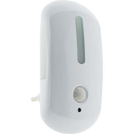 Otio – Veilleuse LED crépusculaire automatique 2 en 1 avec détection de mouvement – Alimentation 230V – Angle de détection 180° – Installation sur prise murale (1/2)