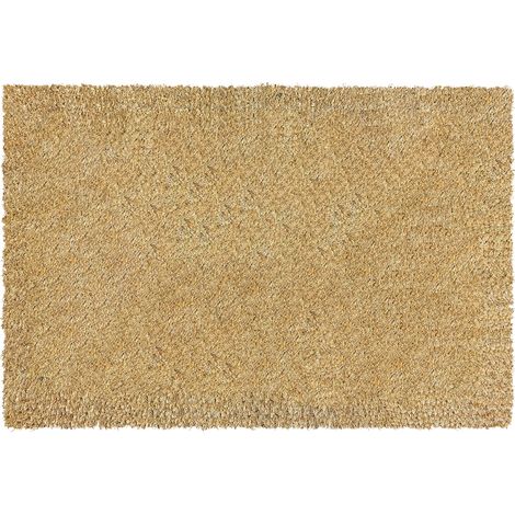Zerbino Fibra Di Cocco 40 x 60 Cm Ingresso Antiscivolo Tappeto AsciugaPassi Facile da Pulire Antibatterico e Resistente Rettangolare Tappetino Colore Naturale (1/5)
