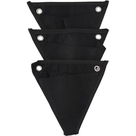 Lot de 3 sacs de plantation à suspendre au mur pour culture verticale de jardin, sacs de culture non tissés recyclés pour intérieur et extérieur, herbes, fleurs, légumes, gain de place (1/5)