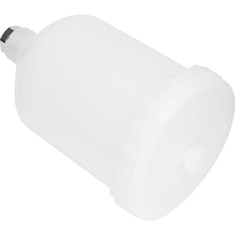 Réservoir pistolet à peinture 600ml plastique raccord fileté inox accessoires outillage manuel (1/5)