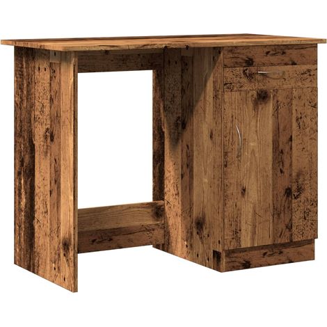 Maison Exclusive - Schreibtisch Altholz-Optik 100x50x76 cm Holzwe