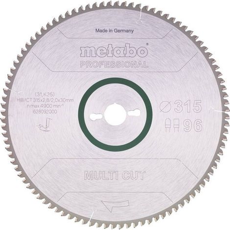 Lama Multicut per TKHC 96 denti per sega circolare METABO