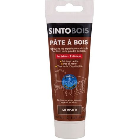 SINTOBOIS - Pâte à bois Sintobois à l'eau pâte 80g merisier