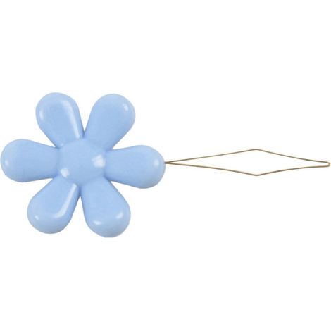 Enfile-aiguille DIY en plastique et métal avec boucle en fil de fer pour tête de fleur (60 pièces aléatoires) - Outil pour machine à coudre à la main (1/5)