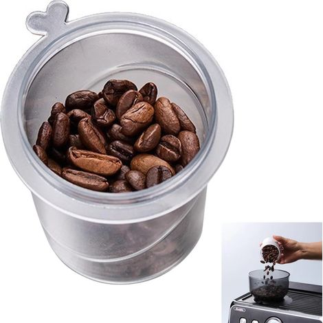 Zwei Behälter für gemahlenen Kaffee zur schonenden Espressozubereitung.