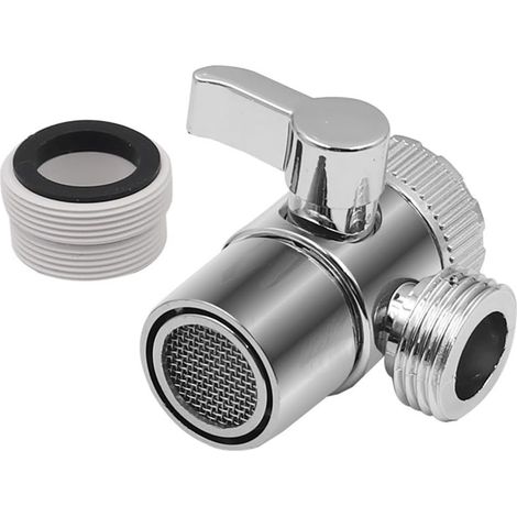 Innovativer Küchenspülen-Umsteller mit zwei Ausgängen, Bypassventil, Wasserhahnadapter, Schalter und Umsteller (Zinklegierung) (1/5)